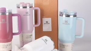 Stanley Limited Edition Hot-Selling Rainbow Paint Large Capacity Sports Ice Cup Straw Cup Thermal Cup