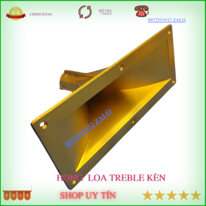 Họng loa tép kèn màu đồng kích thước 11X28 cm