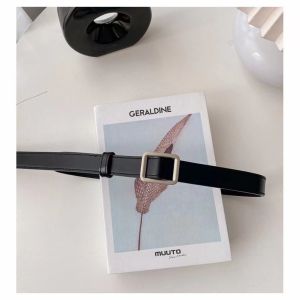 [i-FASHION] Womens/mens holeless belt adjustable square round fashionable and versatile decoration