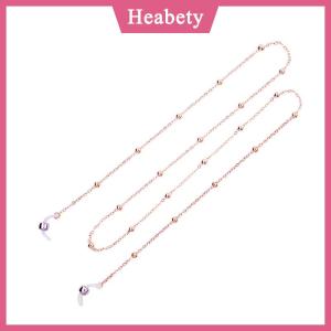 Heabety Dây đeo mắt kính màu vàng cho nữ mới Dây đeo mắt kính đọc sách đính cườm