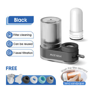 MEEVIDA 7-Stage Filtration On Tap Water Purifier Washable Ceramic Filter Dual Use In Kitchen And Bathroom