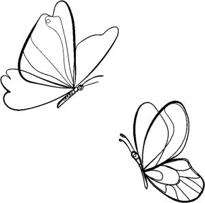 Black Metal Butterfly Wall Art Wall Decor Wall Sculpture Wall Hanging Steel Metal Line Art for Living Room Bedroom 2 Pieces