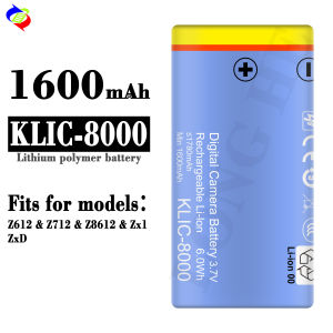 Dimi New Battery for Kodak KLIC-8000 Camera Battery Z612/Z712/Z8612/ZX1/Zxd