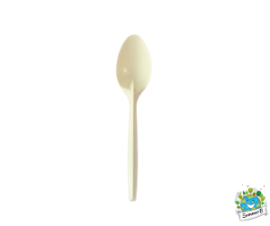 (50Pcs) Bio Cutlery / Corn Starch Cutlery / Bio Fork / Bio Spoon / Bio Knife /  Bio Gapu Sude