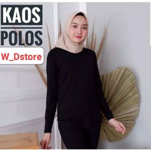 KEMEJA POLOS TANGAN SKODER | BAJU KANTOR PUTIH HITAM | KEMEJA FORMAL| ATASAN WANITA LENGAN PANJANG