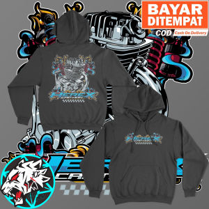 JAKET HOODIE HEREX CAPTION ENGINE BIG SIZE JUMBO HOODIE RACING HEREX COWOK CEWEK