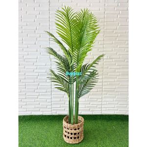 Pohon Hias Tanaman Artificial Palem T150 Latex Cover Pot Eceng Gondok Motif Hiasan Dekorasi Rumah Aesthetic