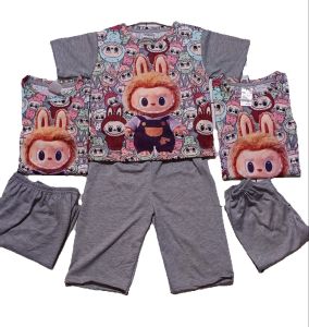 baju distro kaos anak anak setelan bahan vista terry premium unisedx