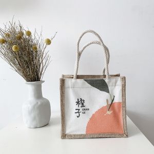 iFASHION 1206 Women Ins Korean Style Small Canvas Lunch Shoulder Tote College Student With Zipper Bag Wanita Kanvas Beg