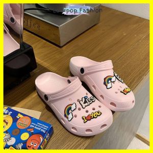 Lollipop Fashion 💝 Ready Stock 💝  Shoes Cute Bear Crocs Soft Home Slippers Indoor Slipper House Slipper Perempuan Murah dan Cantik Crocs