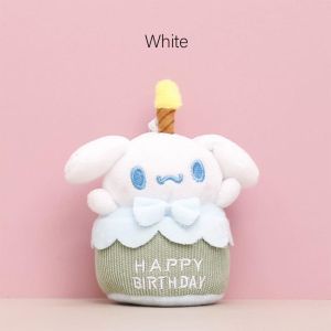 Sanrio Kuromi Birthday Cake Plush Doll Melody Figure Toy Anime Cartoon Kawaii Singing Candle Luminous Room Decor Kids Gift Sanrio Anime Melody Cake Luminous Candle Music Cartoon Doll Cute Toy Cinnamoroll Pompompurin Kuromi Girls Surprise Plush Gifts