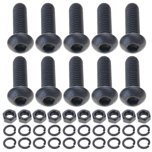 M6 Round Head Screws set with Hexagonal Nut & Washers Corrosion Resistant Screws Fastener Tool set for Easy Installation