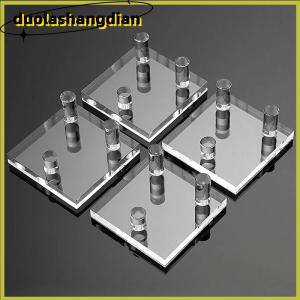 [Duola] Acrylic Display Stand Holder Suport Shelf Base For Minerals Rock Specimens Geode Stones Jewelry Small Collectibles Display Rack