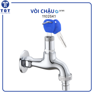 Vòi Nước Gắn Tường ONIMI Chất Liệu Đồng Thau Mạ Crom Cao Cấp 11025K1
