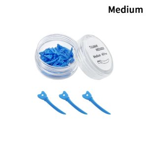 40Pcs Dental Wedge Tulwar Wedges Disposable Tooth Gap Sectional Matrix Refill Wedge With Hole Plastic Wedges Dentistry Materials