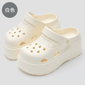 [Free Shipping] Solid-Color Perforated Sandals For Women Featuring A Thick Sole Breathable Design And Non-Slip Features Perfect For Outdoor Wear In Summer.These EVA Slippers Are Designed To Make Your Legs Look Longer