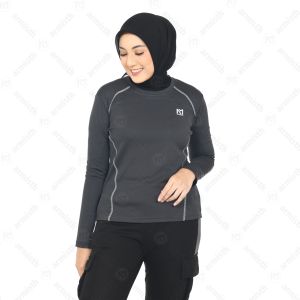Armisth - Baju Kaos Olahraga Dry Fit Silvia Premium Atasan Wanita Running Yoga Zumba Senam