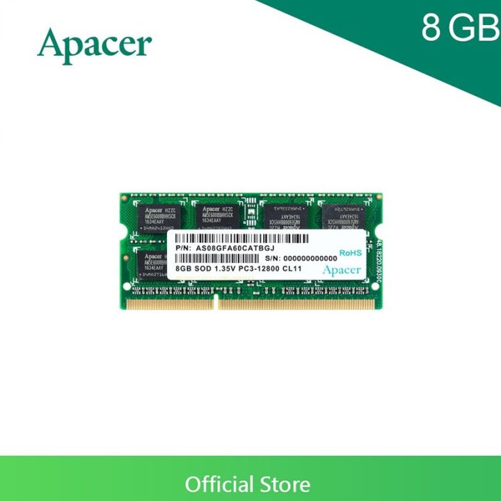Apacer DDR3/1600 LOW VOLTAGE 8GB SODIMM RAM Lazada Lazada