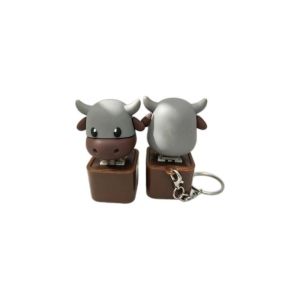 MODERNLUX Ngựa Móc khóa nút bấm Fidget Gấu trúc Bò Keycap hình thú có tiếng kêu  Bật sáng Đồ chơi giảm căng thẳng dạng bàn phím Để giảm căng thẳng.