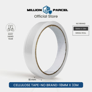 STAR & White Clear Cellulose Tape 18mm 24mm | Biodegradable Stationery Tape | Office Tape | Clear Adhesive Tape | Easy Tear Transparent Tape for Packing Sealing & Craft