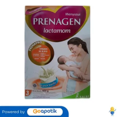 Prenagen Lactamom Susu Ibu Menyusui Rasa Vanila 400 Gram Box