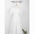 Đầm xoè dáng dài thiết kế đơn giản Moolys MD021. 