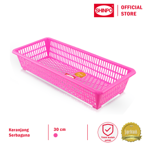 SHINPO Keranjang Plastik Kecil Persegi Panjang 30 CM Bakul Segi Astro Storage Kotak Penyimpanan SPO-SIP-211 Varian Warna