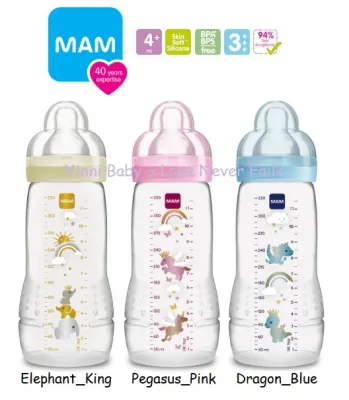 MAM Easy Active Baby Bottle 330ml (4m+ Teat) - Single Pack_B330 - Random Design