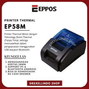 Printer Thermal EPPOS EP-58M RPP02 BLUETOOTH USB RJ11