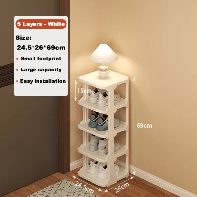 Hisoa Multi-tier Shoe Rack Simple Storage Rack For Dormitory Bedroom Shoe Storage Organizer Shelf