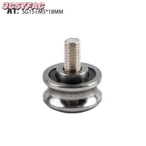 JCSYFAC Ròng rọc thép trục vít sg15 sg20 sg25 sg66 + M5 M6 M8 Con lăn dẫn hướng