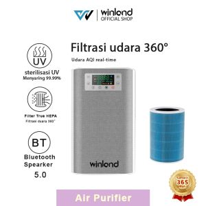 Winland[COD]Pembersih Udara Ruangan Anti Virus Debu-Air Purifier and Bluetooth Speaker 2in1-pembersih udara dengan Pembicara Bluetooth Inti filter tiga lapis 100% ORIGINALGaransi 1 tahun