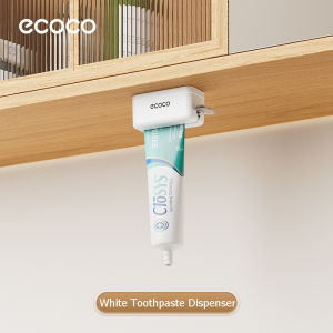 Ecoco Magnetic Mouthwash Cup Toothbrush Hanging Holder Punch-free Toothpaste Dispenser