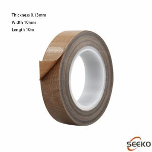 Seeko Teflon Fabric Tape Sealing Tape High Temperature Thickness 0.13mm Length 10m Width 10mm/15mm/19mm