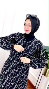 Jumbo Outfit - Monocrom Gamis Rempel Jumbo Handmade Cap