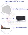 Combo 9 khẩu trang vải Việt Nam loại tốt 3 lớp bảo vệ phòng dịch bệnh. 