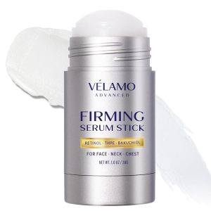 VELAMO ADVANCED Serum Stick Retinol Căng Bóng cho Mặt Cổ & Ngực: Làm săn chắc làm mịn & giảm nếp nhăn đường cười - với Bakuchiol THPE & Chất chống oxy hóa - Hoạt động như que silicone trị sẹo 1oz/30g