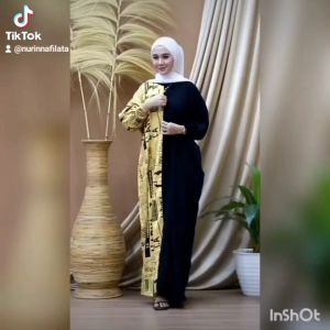 Gamis Kaftan Motif Koran Terbaru Terviral Termurah Kekinian Kaftan Koran Jumbo
