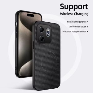 [SG] Case for Oppo Find X9 Ultra / Find X9 Pro / Reno 16 / Reno16 F / Reno 15 / Reno 15 Pro Max / Reno15 F 5G - Magnetic Carbon Fiber Textured Anti-Slip Hybrid MagSafe Mag Safe Cover Casing