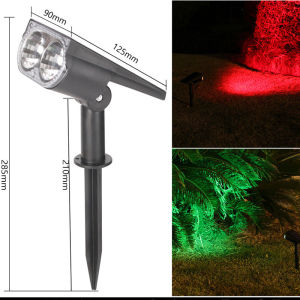 7LED Lampu Solar Outdoor Waterproof Garden Spotlight Courtyard Lawn Lights Colorful/White/Warm Lamp