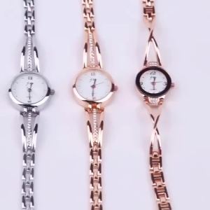Womens watch with rhinestone steel band ins Wind student fashion watch womens Korean-style trendy watch