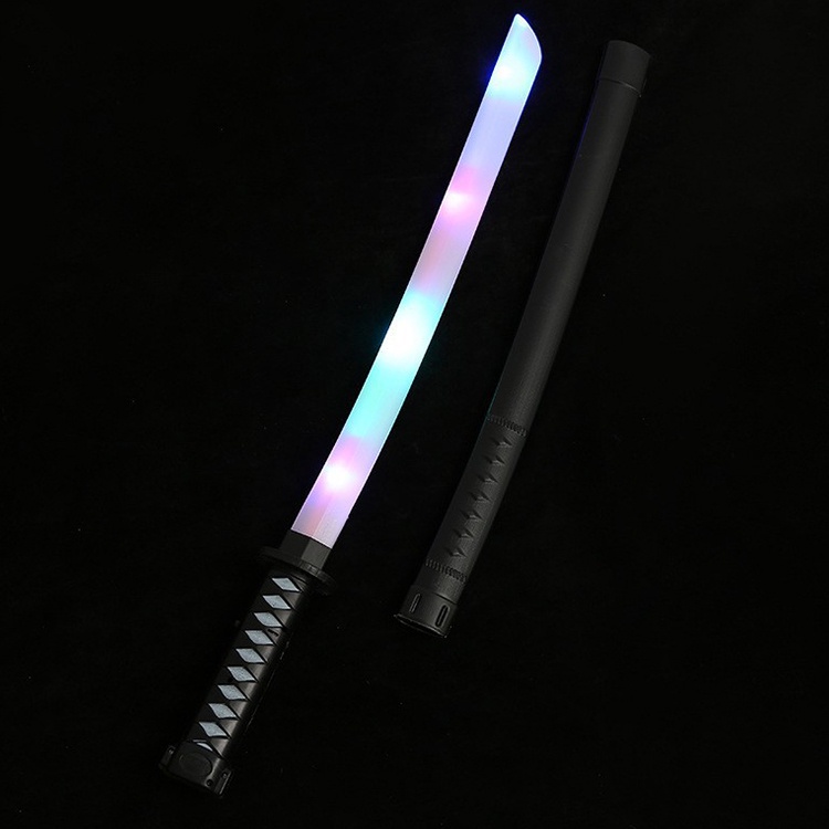 แอ็คชั่นฟิกเกอร์ ดาบคาทาน่า มีดเพชฌฆาต มีดของเล่น แสงและเสียง (ของเล่น LED ขนาด 67 ซม.) ดาบเลเซอร์ TikTok