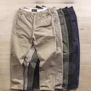 1111111111111111 Mens Slim Fit Cotton Work Pants Durable Straight Leg Casual Trousers Youth Fashion Spring Season Allergic Free Washed Jeans