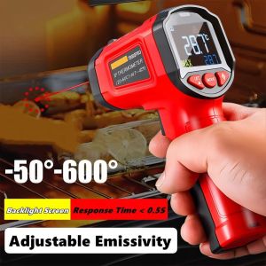 COUPLECOL -50℃ To 600℃ Infrared Thermometer Non-Contact LCD Display Pyrometer Practical Accurate Measurement Cooking Thermometer For Home