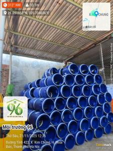 Thùng rác nhựa 60 lít ( Thùng phi xanh đai sắt dung tích 60L )