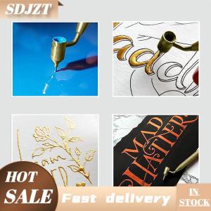 SDJZT Slanting Fine-line Paint Pen Fluid Writer Pen Writer Paint Applicator Pen