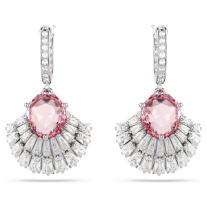 SWAROVSKI Luxury Fashion Idyllia mixed cut silver shell red gemstone earrings S925 sterling silver womens fashion earrings