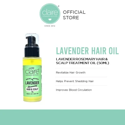Claire Organics Lavender Rosemary Hair & Scalp Treatment Oil