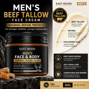 HOT SALE Beef Tallow Face Cream Whipped Grass Fed Tallow Balm Men Anti Aging Firming Moisturizing Skin Care