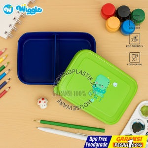 WIGGLE Hello Dino & Pink Dessert Lunch Box 750ml | Kotak Bekal Anak